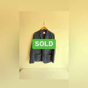 Navy Casual Sport Blazer, Cotton, Relaxed Fit, Men’s Medium, Gap